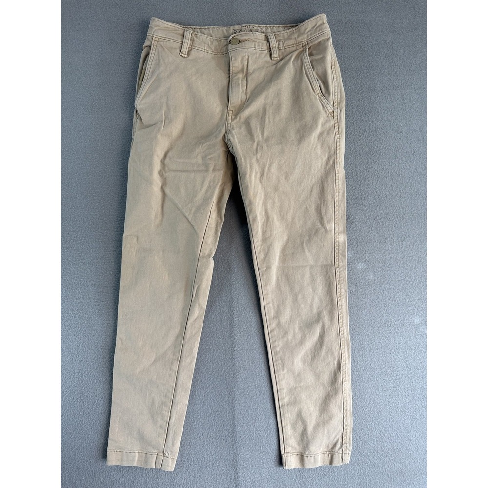 Levis XX Chino Pants Mens 28x30 Beige Slim Fit Stretch Tapered Casual 17196-0011